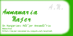 annamaria majer business card
